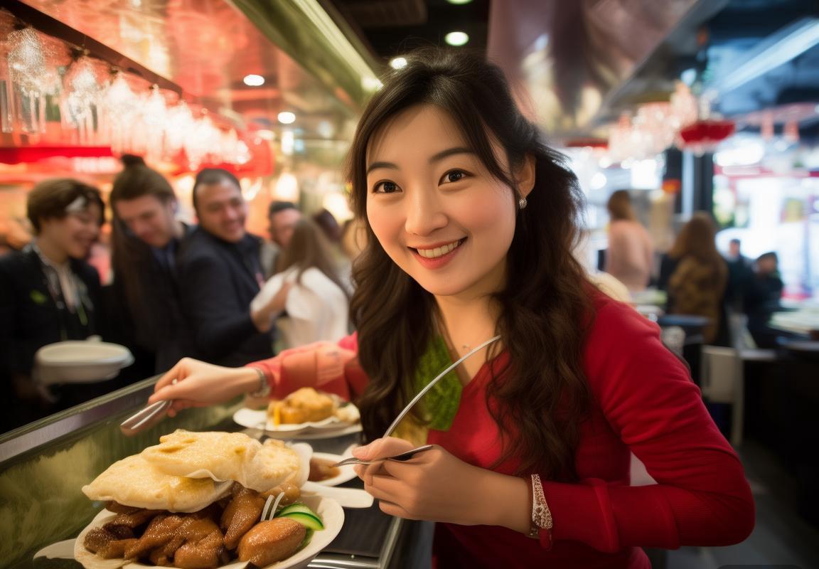 余霜与FLY队员分享北京传统美食：北京烤鸭和驴打滚